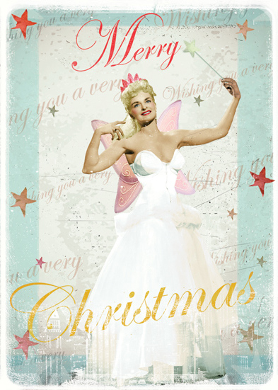 Merry Christmas Fairy Pack of 5 Greeting Cards by Max Hernn - Click Image to Close